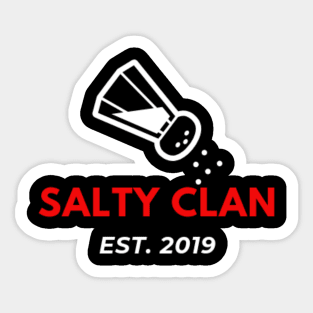 Official Salty Clan Logo Design Sticker